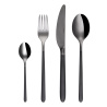 Set de couverts 16 pcs – Porto PVD gris clair / noir Quartz