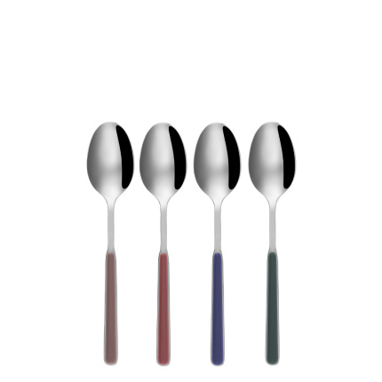 Set de 4 cuillères à müsli/dessert - mix RGB