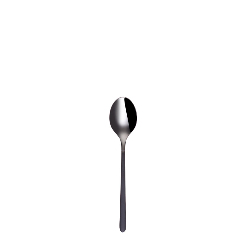 Set de 4 cuillères à café - Porto PVD titane foncé / noir sablé