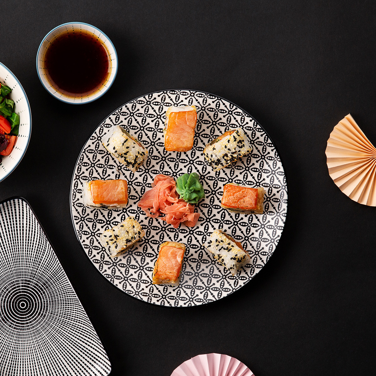 Service en porcelaine 24 pièces – Elements Asia Wood