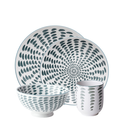 Service en porcelaine 24 pièces – Elements Asia Water