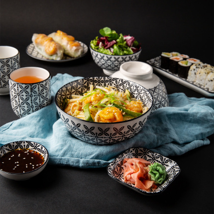 Service en porcelaine 24 pièces – Elements Asia Wood