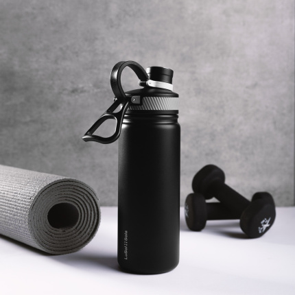 Bouteille en acier inoxydable 650 ml noir mat - To Go