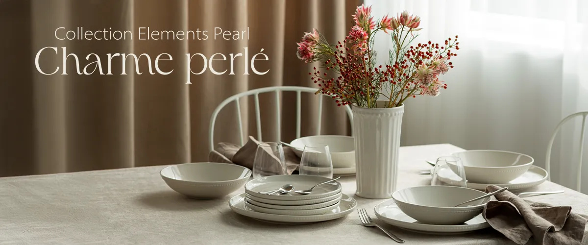 Assiettes au charme perlé