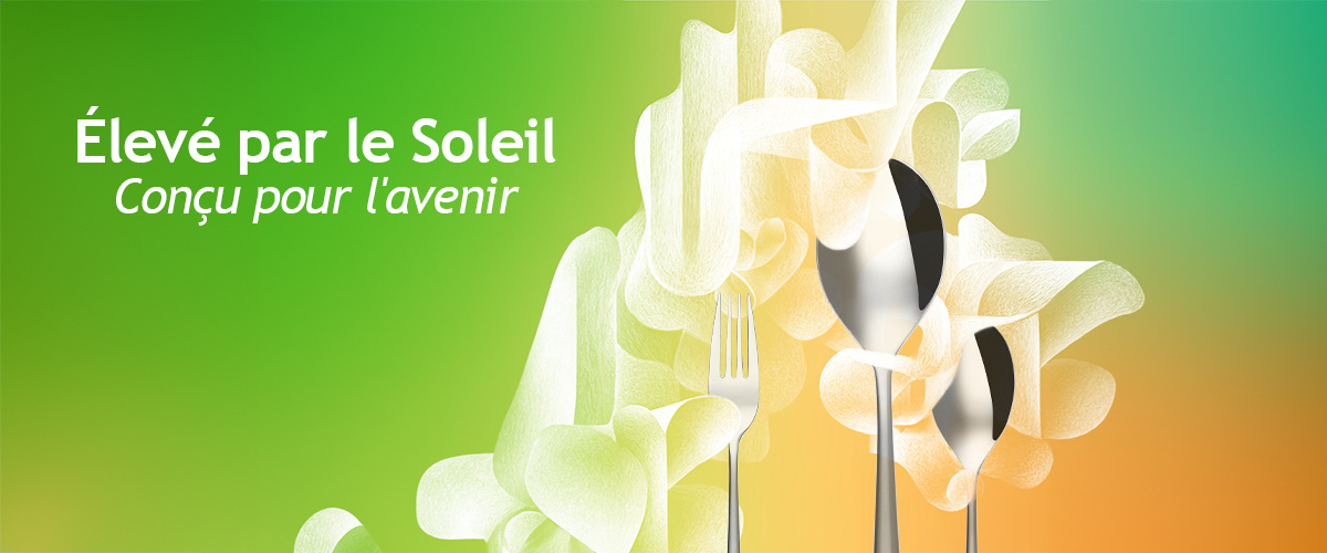Des couverts nés du soleil