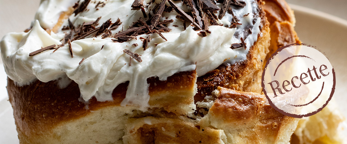 Petits nids aux marrons et au café, garnis de crème au mascarpone