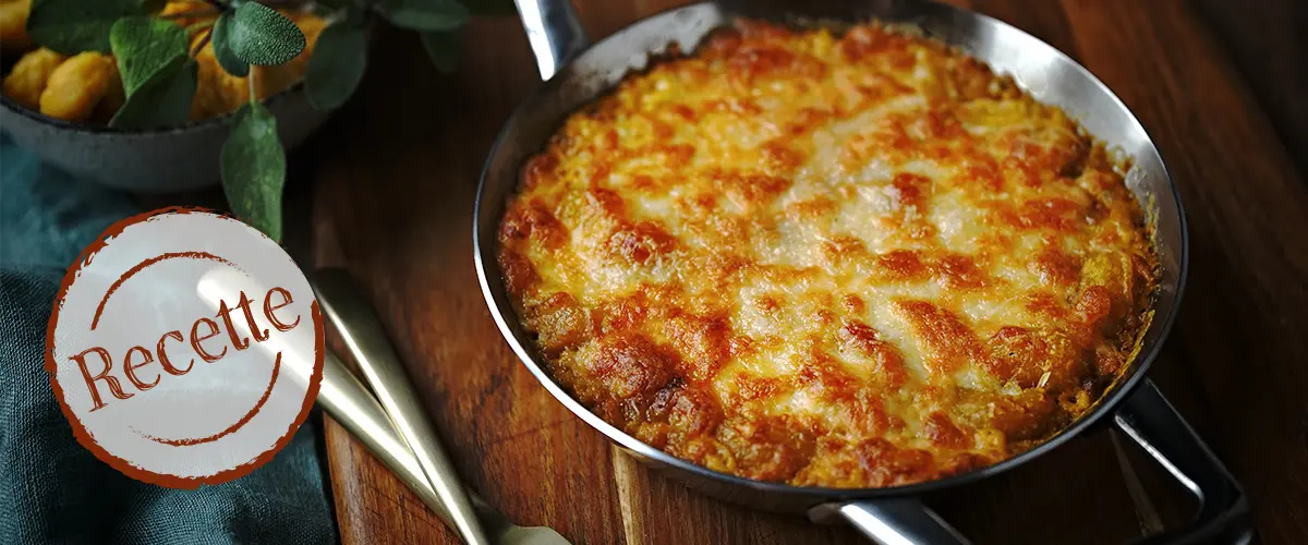 Gnocchis au potiron gratinés