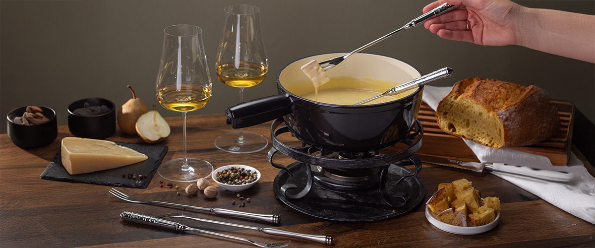 Fondue au fromage traditionnel